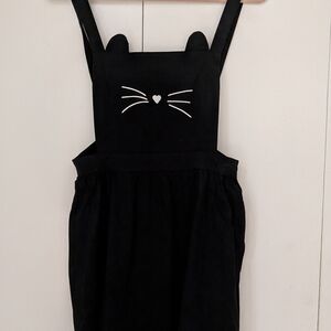 ModCloth Black Dress with Orange Logo Tag